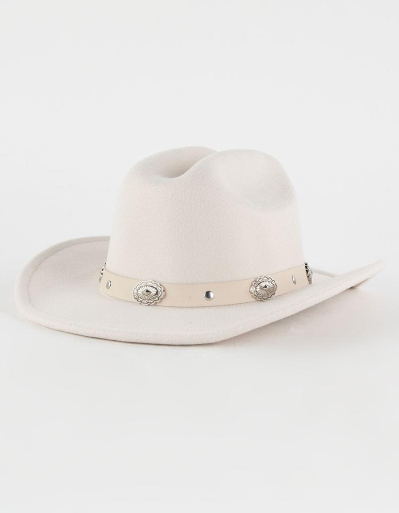 Concho Stud Trim Womens Cowboy Hat image number 4