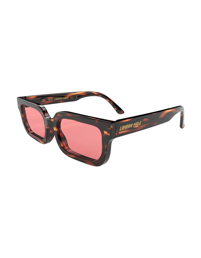 LONDON MOLE Icy Glass Tortoise Shell Sunglasses image number 0