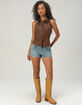 RSQ Womens Button Front Halter Top image number 2