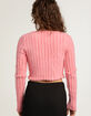 COTTON CANDY LA Womens Fuzzy Cardigan image number 3