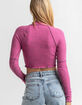 RSQ Womens Exposed Seam Mock Neck Tee image number 4