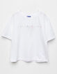 CHAMPION Tiny Script Girls White Tee image number 1