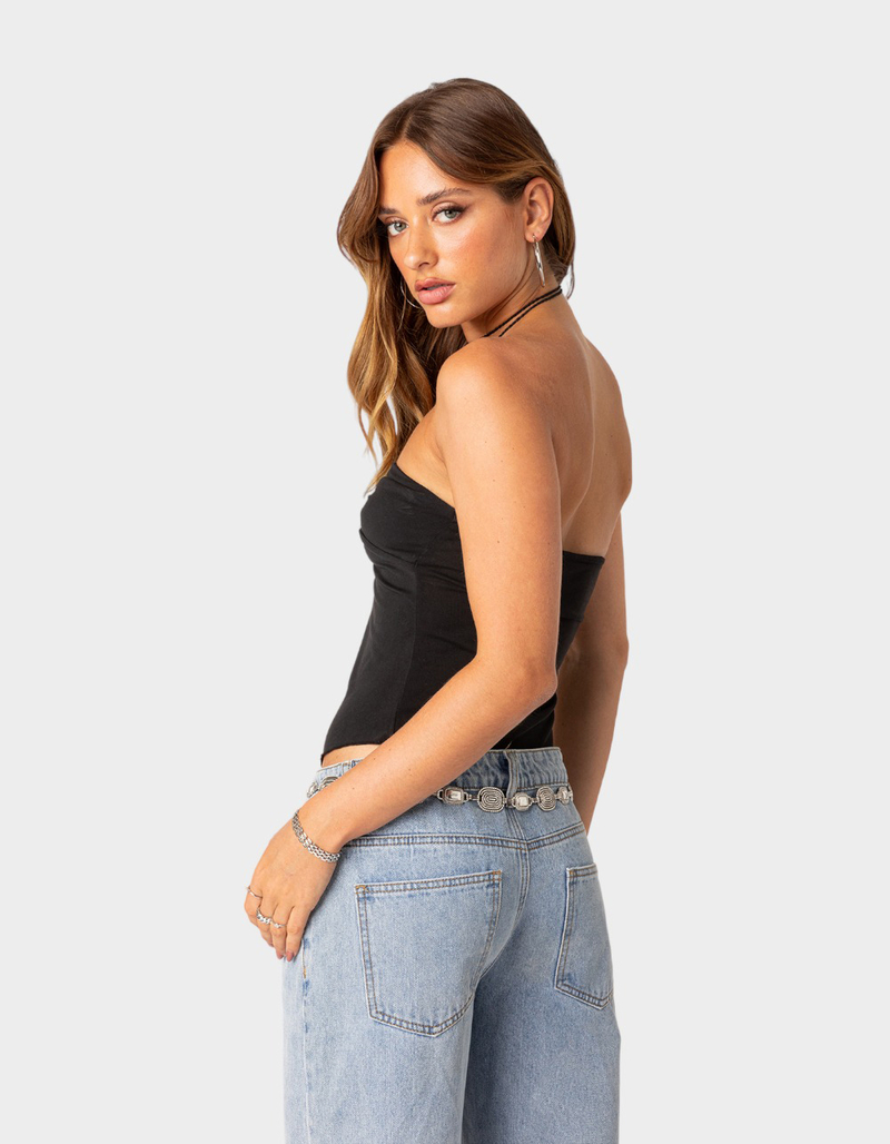 EDIKTED Twist Split Front  Womens Tube Top image number 4