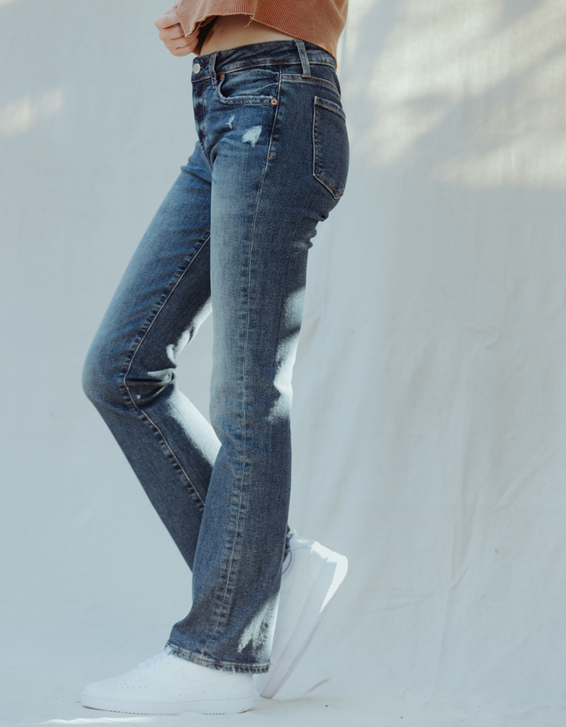 DAZE DENIM Y2K  Womens Low Rise Boot Cut Jeans image number 4