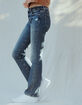DAZE DENIM Y2K  Womens Low Rise Boot Cut Jeans image number 5
