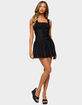 EDIKTED Harmonie Tie Front Mini Dress image number 1