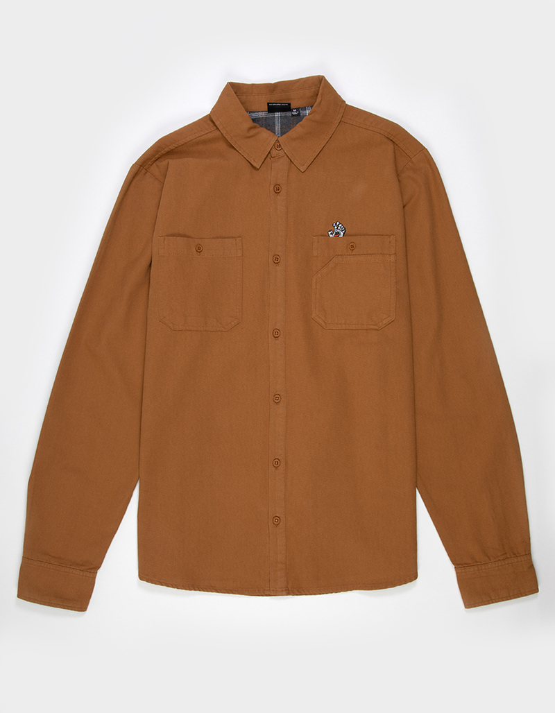 SANTA CRUZ Screaming Hand Utility Mens Button Up Shirt image number 0