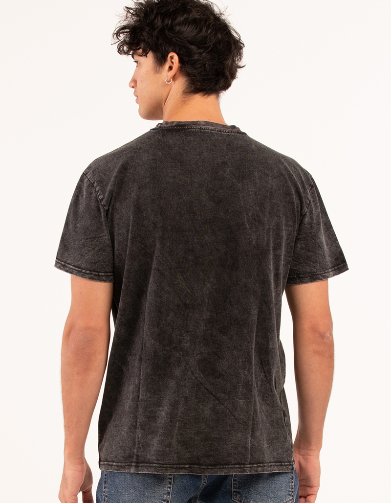RSQ Mens Acid Wash Oversized Tee image number 4