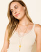 WEST OF MELROSE Layered Stone Necklace image number 1