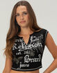TRUE RELIGION V-Notch Womens Ribbed Tee image number 1