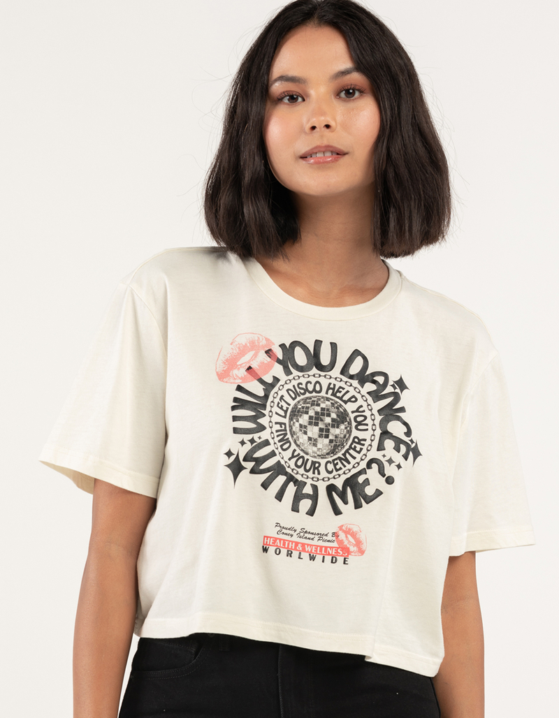 CONEY ISLAND PICNIC Will You Dance Womens Crop Tee image number 0