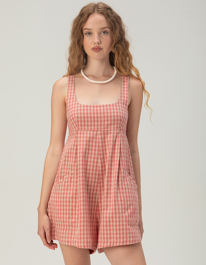 RHYTHM Kirra Check Womens Romper image number 0