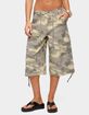 EDIKTED Camo Cargo Bermuda Shorts image number 1