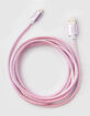 SARINA 6 Foot Iridescent Pink Lightning Cable
