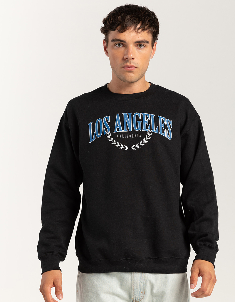 LOS ANGELES Olive Branch Unisex Crewneck Sweatshirt image number 2