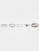 RSQ 5 Pack Cross & Safety Pin Ring Set image number 3