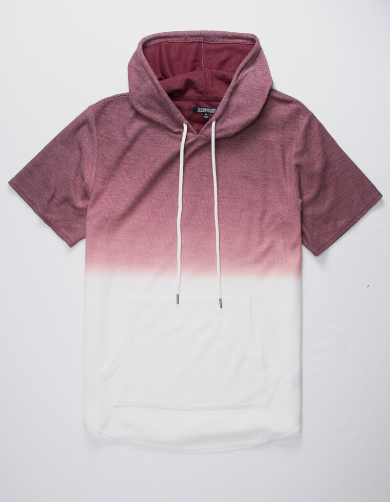 ELWOOD Ombre Burgundy Mens Hoodie image number 0