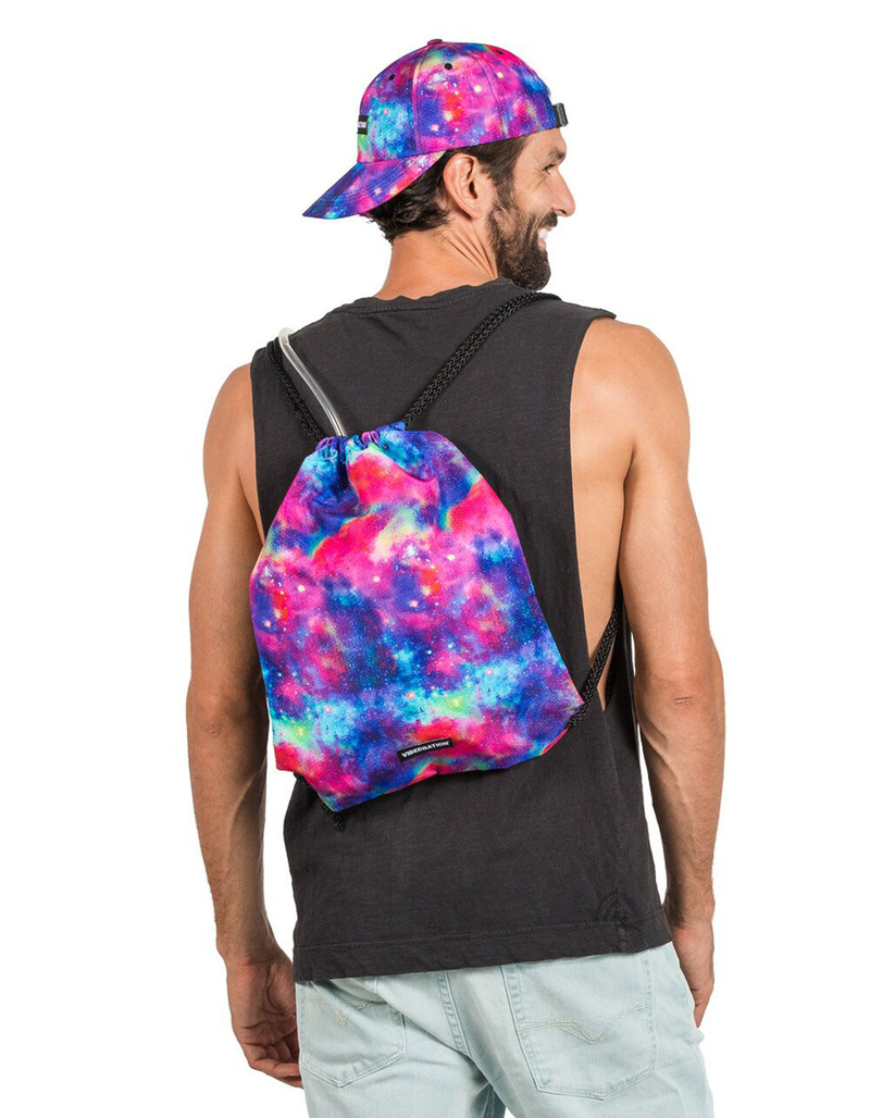 VIBEDRATION Metallic Space Drawstring Hydro Bag image number 3