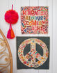 NATURAL LIFE Canvas Peace Sign Tapestry image number 3