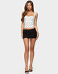EDIKTED Marcella Wide Strap Mesh Corset image number 4