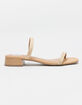 DV BY DOLCE VITA Nadonna Womens Natural Heeled Sandals image number 2