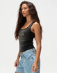 GUESS ORIGINALS Washed Rhinestone Womens Tank Top image number 3