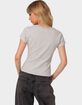 EDIKTED Kady Striped Henley Tee image number 5