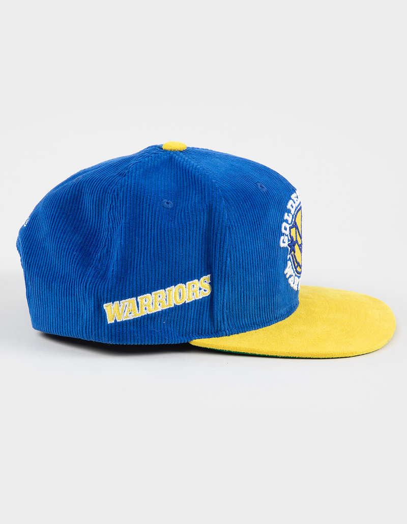 MITCHELL & NESS Golden State Warriors Corduroy Snapback Hat image number 3