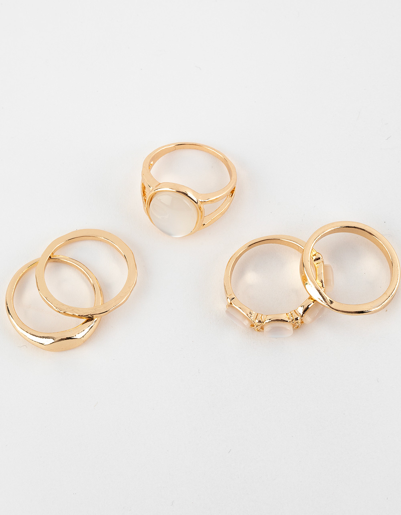 FULL TILT 5 Pack Crystal Ring Set image number 2