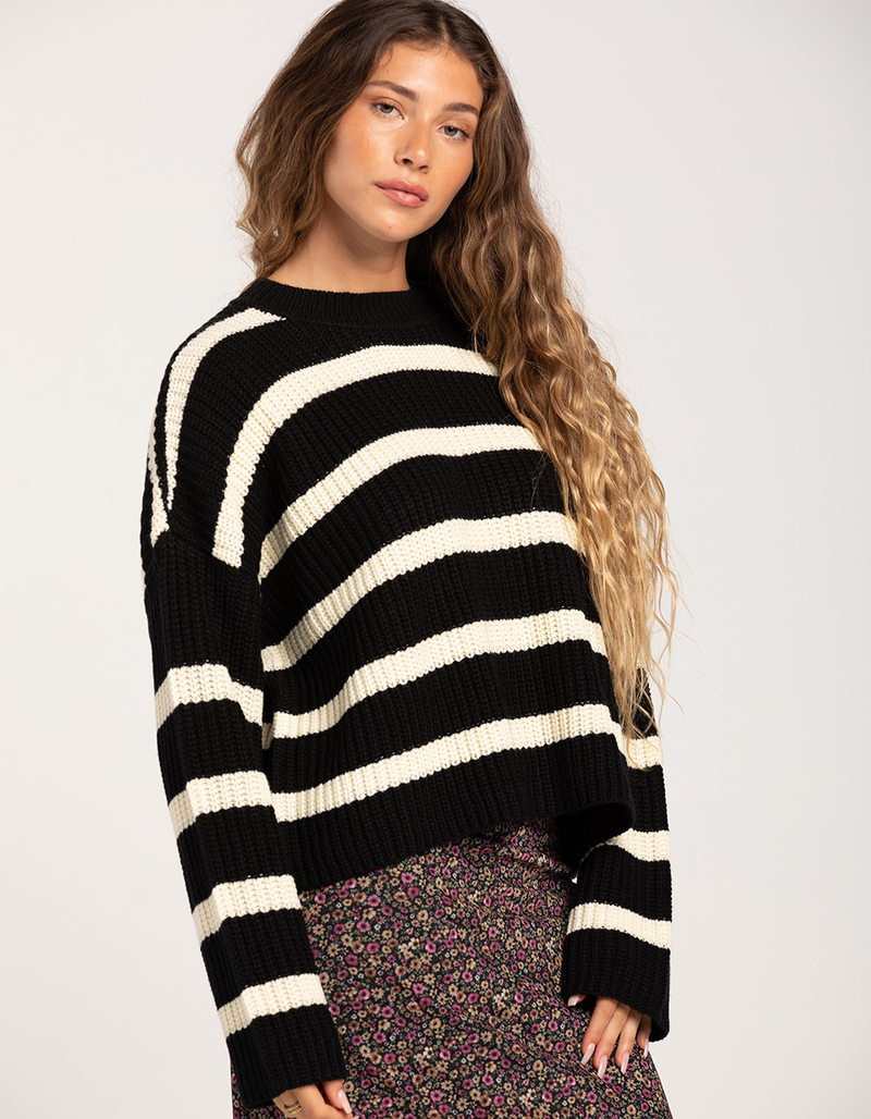 RSQ Womens Boyfriend Stripe Pullover image number 1