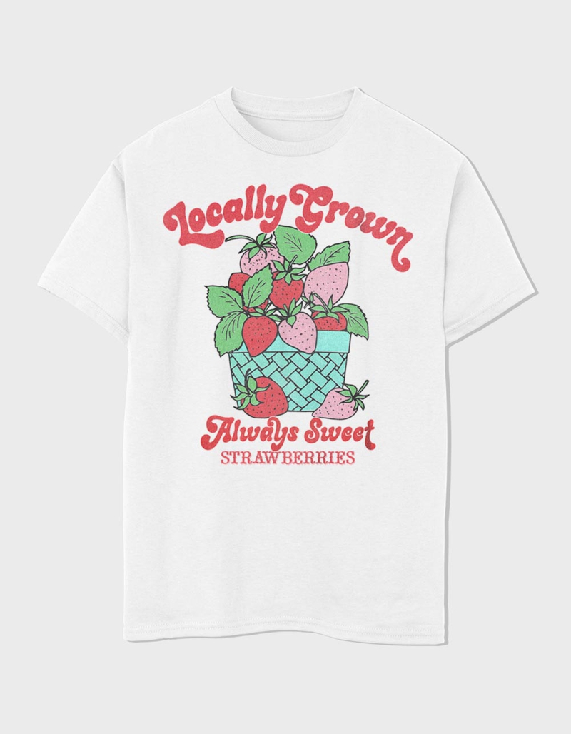 STRAWBERRY Locally Grown Unisex Kids Tee image number 0