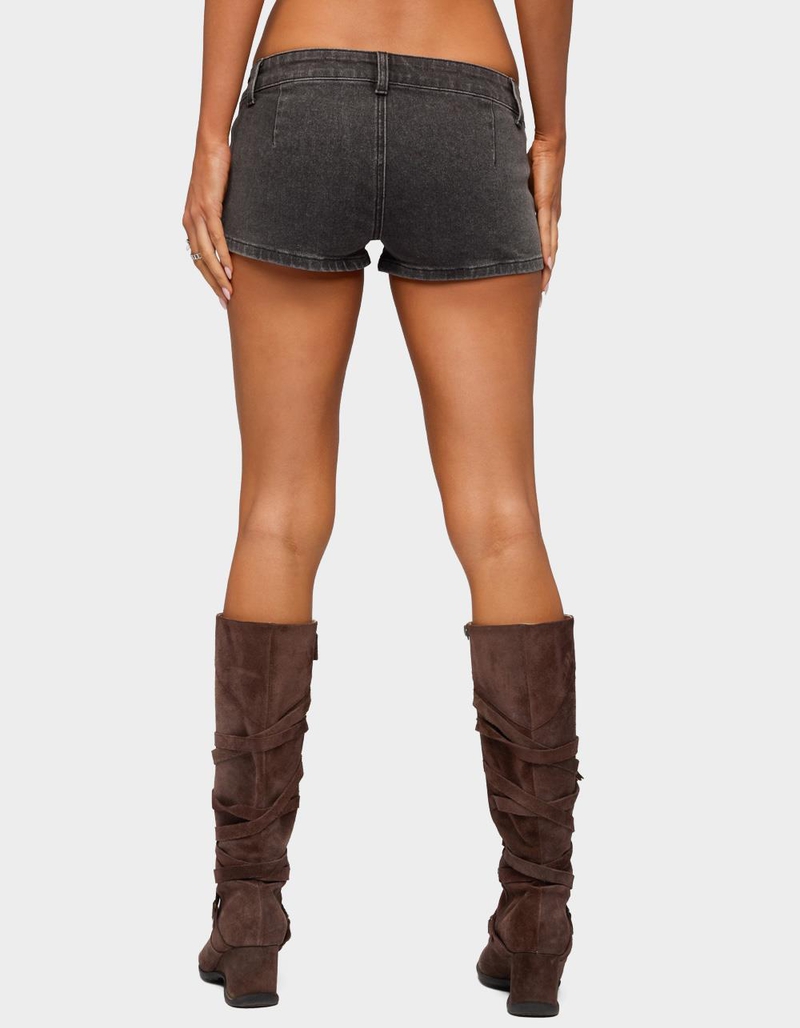 EDIKTED Bryan Denim Micro Shorts image number 2