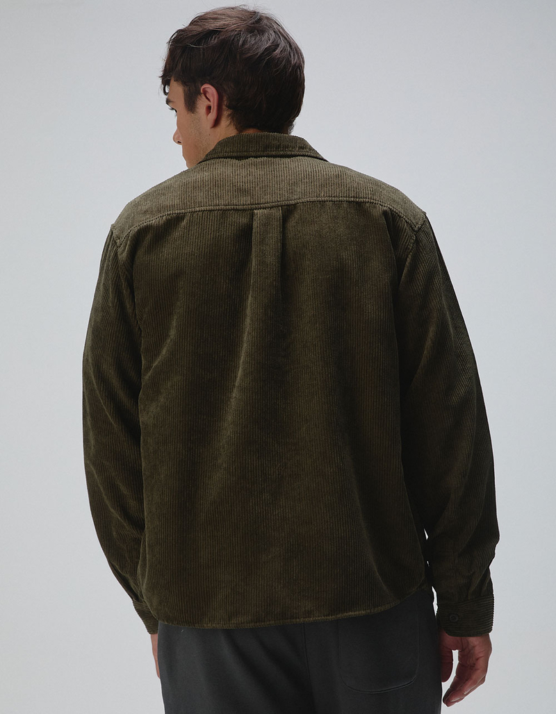 RSQ Oversized Mens Long Sleeve Corduroy Button Up Shirt image number 5