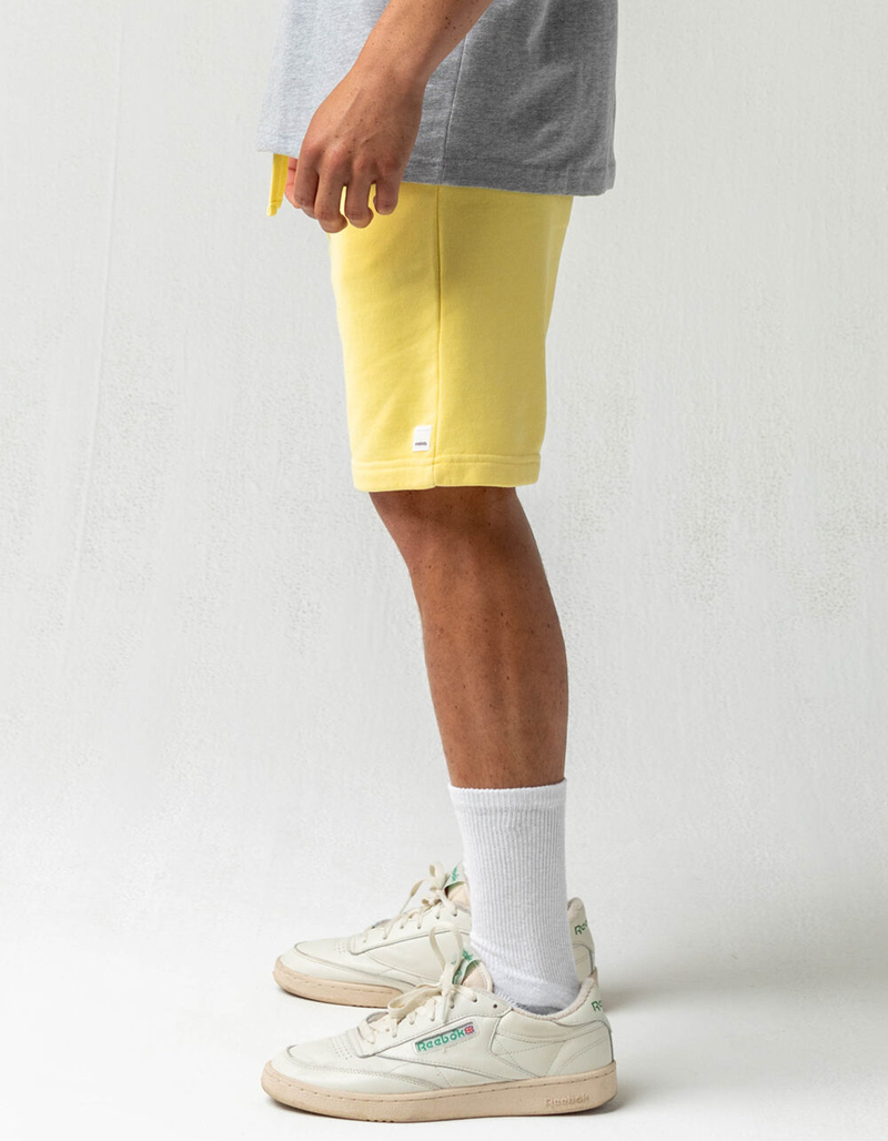 RSQ Fleece Mens Light Yellow Sweat Shorts image number 2