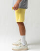 RSQ Fleece Mens Light Yellow Sweat Shorts image number 3