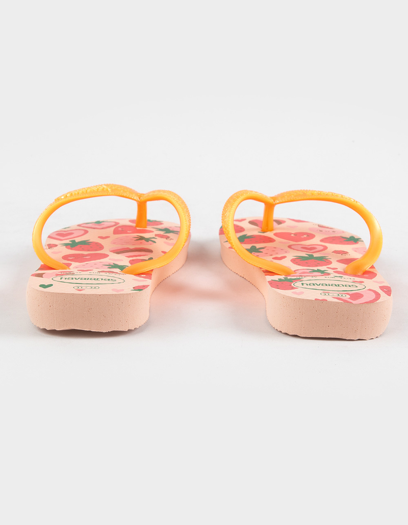 HAVAIANAS Flores Girls Flip Flops image number 4