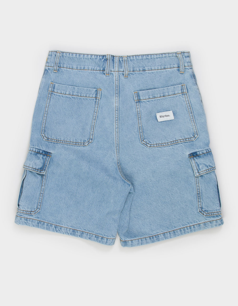 RHYTHM Mens Denim Cargo Shorts image number 1