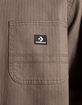 CONVERSE Washed Mens Button Up Shirt image number 5