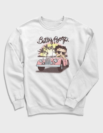 BETTY BOOP Sunset Palms Unisex Crewneck Sweatshirt Primary Image