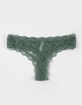 FULL TILT Allover Lace Thong image number 1