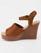 CITY CLASSIFIED Supply Cognac Womens Wedges image number 3