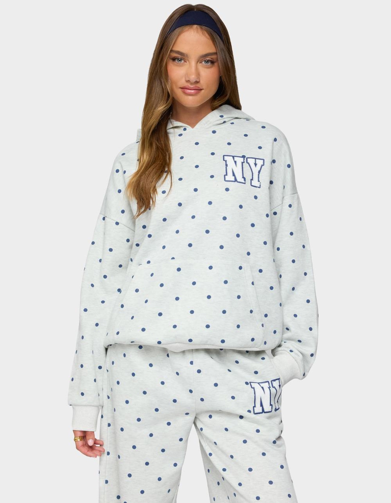 EDIKTED Ny Babe Polka Dot Hoodie image number 0