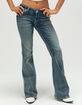 TRUE RELIGION x Bella Doña Joey Low Rise Big T Womens Flare Jeans image number 3