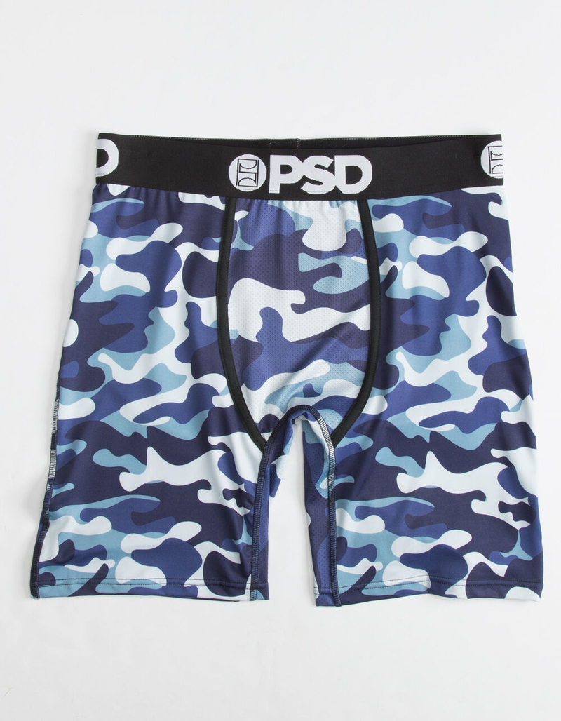PSD Blue Camo Men Boxer Briefs image number 0