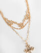 FULL TILT Layered Cross Embellished Stone Necklace image number 2