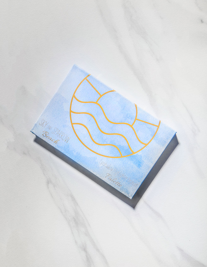 SKY AND SPARROW Beach Eyeshadow, Highlighter & Bronzer Palette image number 1