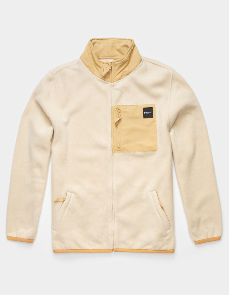 RSQ Solid Mens Polar Fleece Sweatshirt image number 1