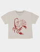 SENDERO PROVISIONS CO. Love Stings Womens Crop Boxy Tee image number 2
