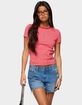 EDIKTED Nessie Striped Tee image number 2