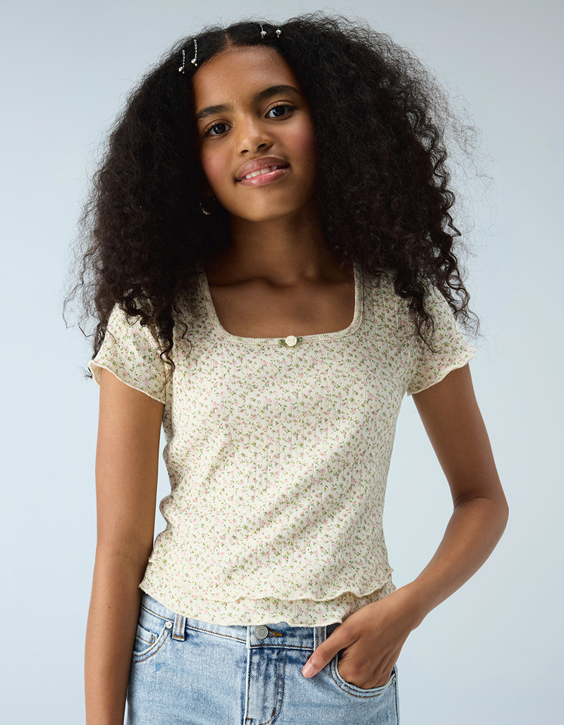 RSQ Girls Ditzy Double Layer Tee image number 0